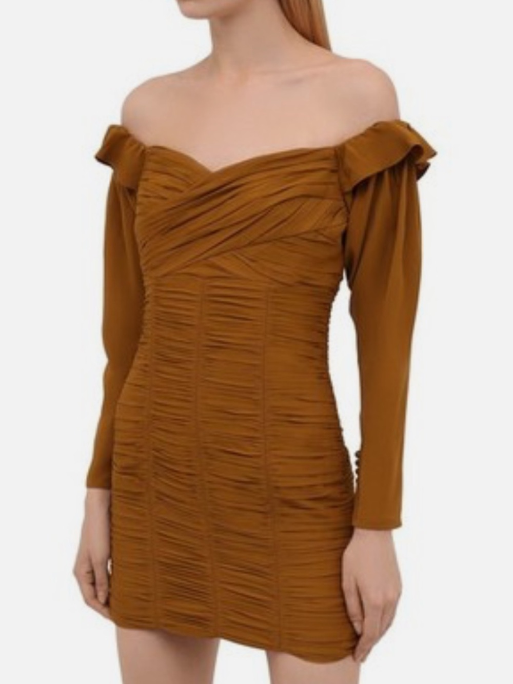 Self-Portrait Off Shoulder Mini Dress